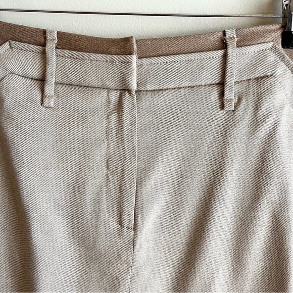ETCETERA Pencil Skirt With Pocket in Tan & Brown, Viscose Blend, Size‎ 4 - Picture 2 of 10